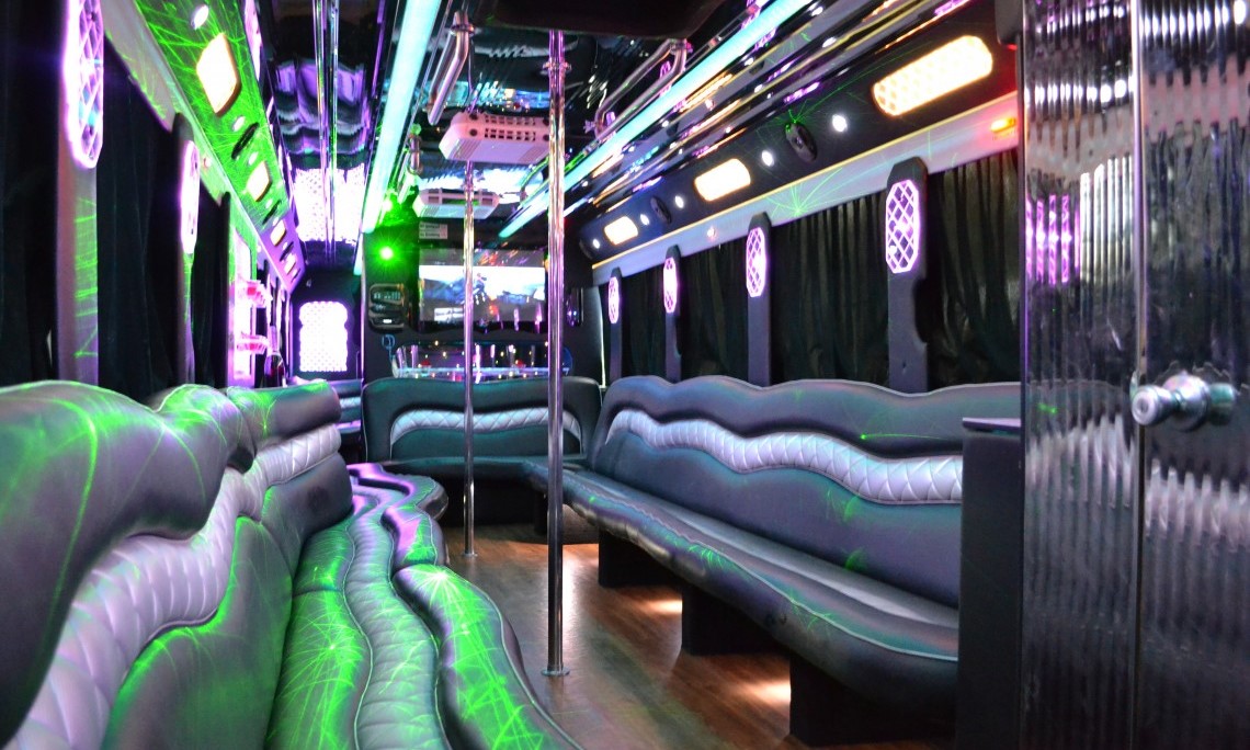 55 passengers party bus